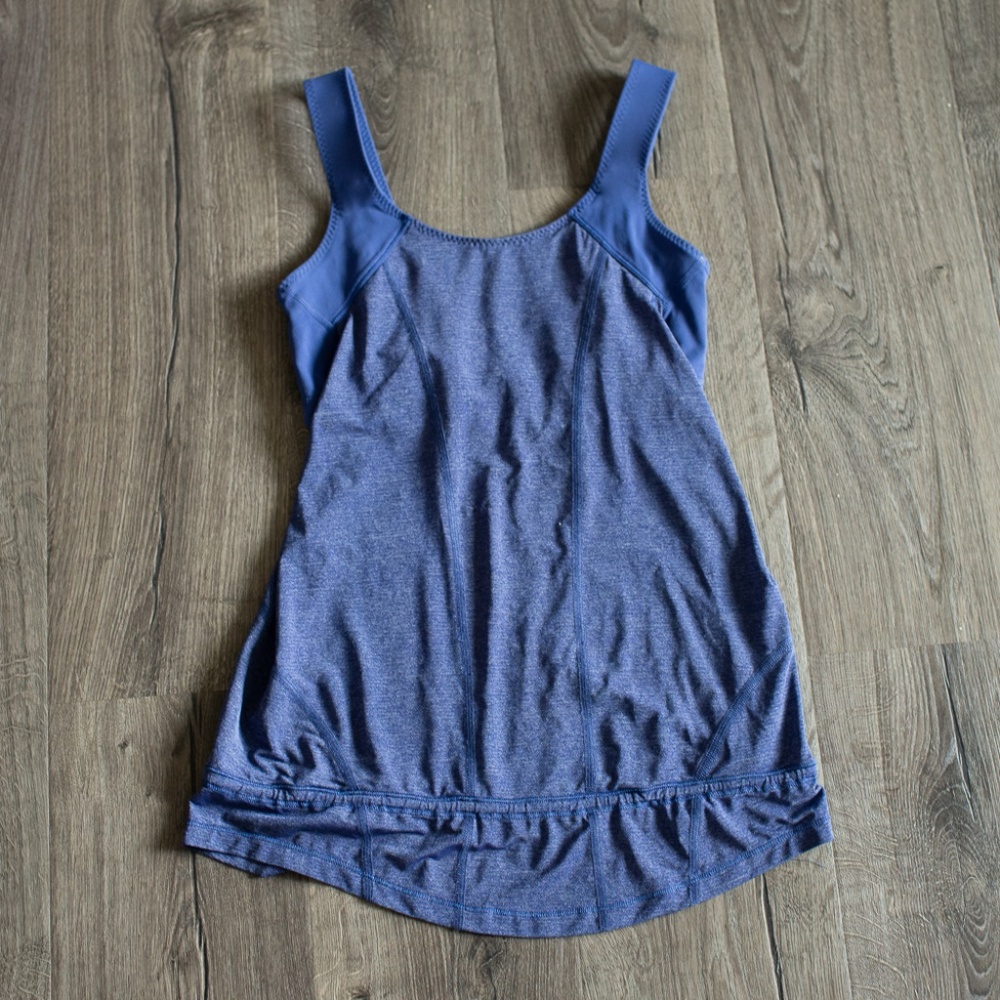 Lululemon Run: For Your Life tank 6 cadet blue